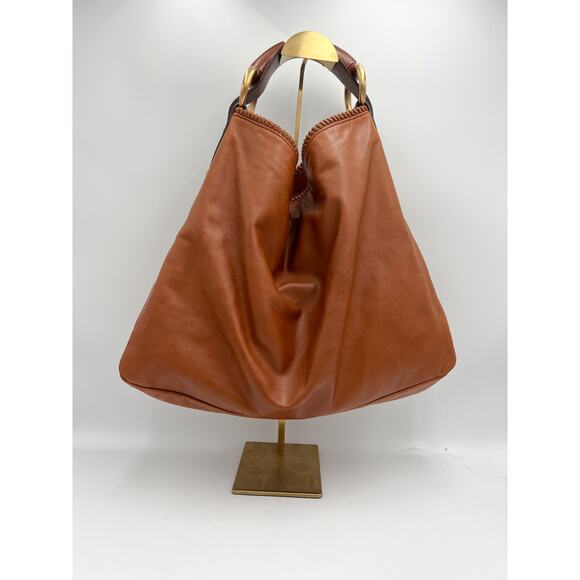 Vintage Gucci Large Horsebit Hobo Light Brown Leather - Picture 4 of 16